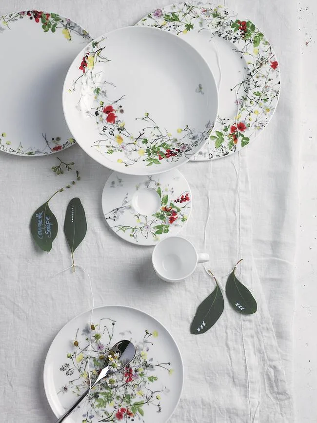 Тарелка закусочная Rosenthal Brillance Tajemniczy Ogr d, костяной фарфор, 23 см, белая