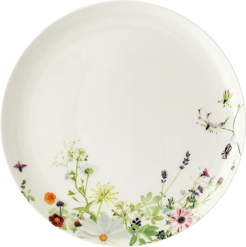 Тарелка закусочная Rosenthal Brillance Wiosenny Ogr d, костяной фарфор, 21 см, белая