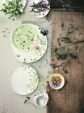 Тарелка закусочная Rosenthal Brillance Wiosenny Ogr d, костяной фарфор, 21 см, белая — фото 2