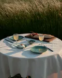 Набор закусочных тарелок Serax Verde Lanza, 2 предмета, каменная керамика, 22 см, зелёные — фото 2