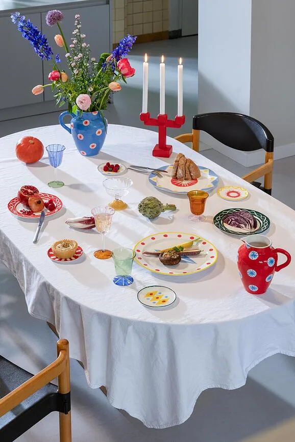 Набор десертных тарелок &K Amsterdam Festivo, 4 предмета, фарфор, 13 см, разноцветные