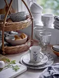 Тарелка десертная Bloomingville Leonie, каменная керамика, 16 см, синяя — фото 5