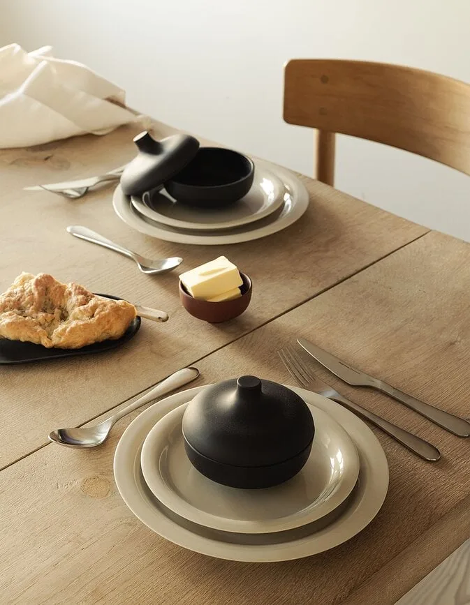 Тарелка десертная Design House Stockholm Sand, каменная керамика, 19 см, бежевая
