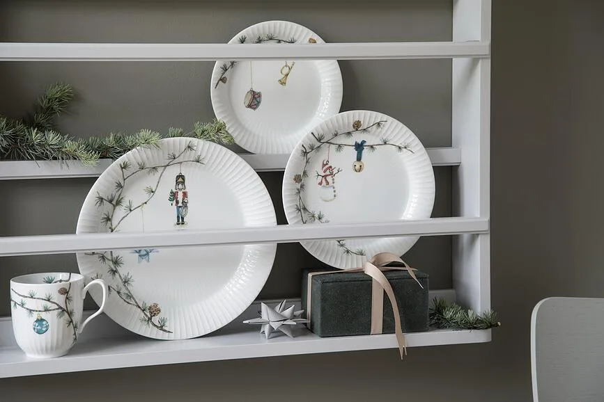 Тарелка десертная K hler Hammersh i Christmas, фарфор, 19 см