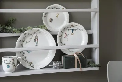 Тарелка десертная K hler Hammersh i Christmas, фарфор, 19 см