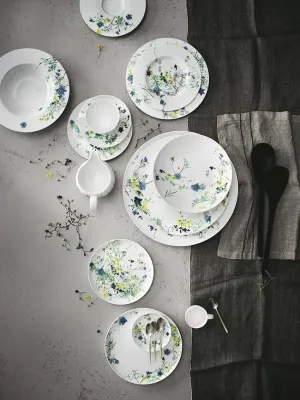 Тарелка десертная Rosenthal Brillance Alpejski Ogr d, костяной фарфор, 17,8 см, белая
