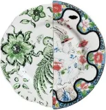 Тарелка обеденная Seletti Zoe, костяной фарфор, 20 см, разноцветная — фото 1