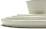 Набор десертных тарелок Serax Cena, 4 предмета, фарфор, 18 см, белые · арт. fabr B4021015 — фото 1