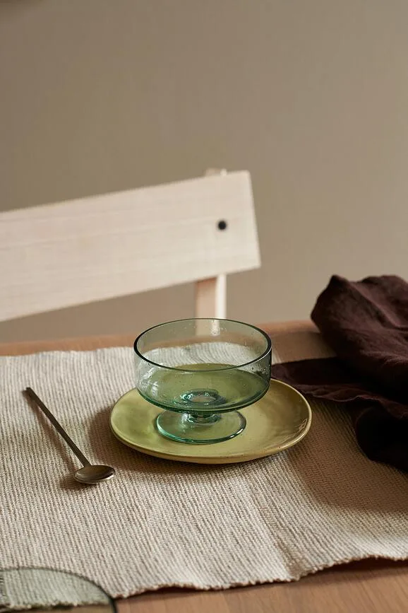 Салатник Ferm Living Oli, стекло, 10 см, зелёный