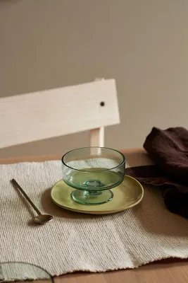Салатник Ferm Living Oli, стекло, 10 см, зелёный