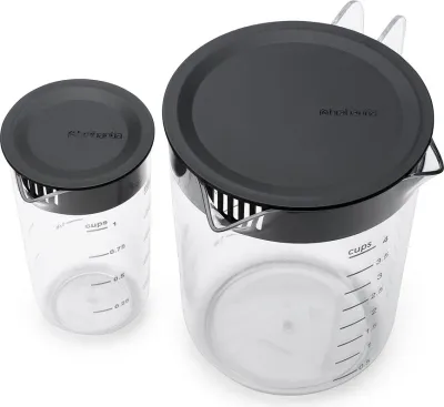 Набор мерных ёмкостей Brabantia Tasty+, 2 предмета, пищевой пластик, прозрачный