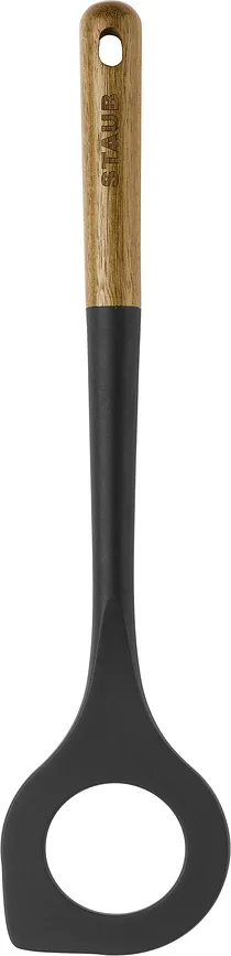 Ложка кулинарная Staub, дерево, 31 см, чёрная · арт. fabr 40503-108-0