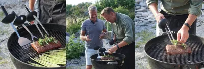 Щипцы кухонные Born in Sweden BBQ, нержавеющая сталь, 38 см