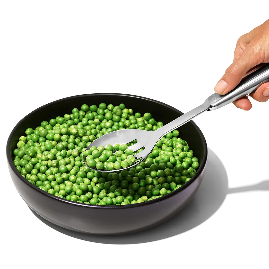 Ложка кулинарная Oxo Steel, нержавеющая сталь, 27,9 см, серебристая