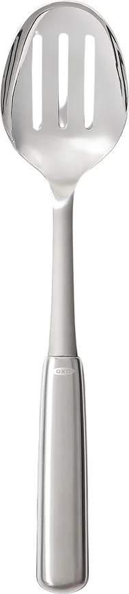 Ложка кулинарная Oxo Steel, нержавеющая сталь, 30,4 см, серебристая