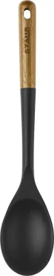 Ложка кулинарная Staub, дерево, 31 см, чёрная · арт. fabr 40503-107-0