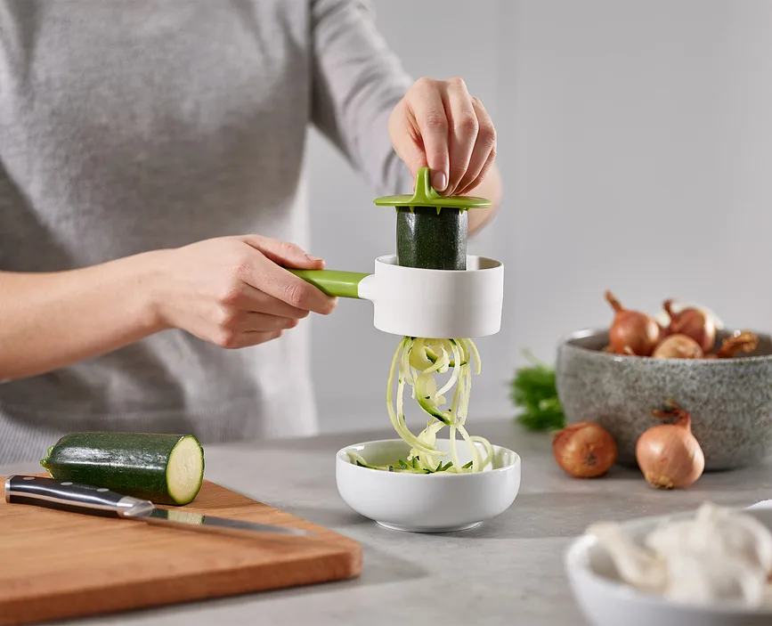Тёрка Joseph Joseph Spiralizer Duo, нержавеющая сталь, 18 см, зелёная