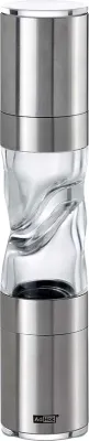 Мельница для соли и перца AdHoc Duomill Pure, акрил, серебристая