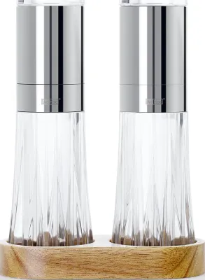 Набор мельниц для специй AdHoc Menage Crystal, 2 шт., акрил