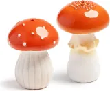 Солонка и перечница K Amsterdam Mushroom, фарфор, разноцветная — фото 1