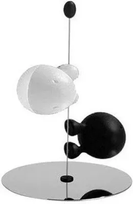 Солонка и перечница A di Alessi Lilliput Achromatics, нержавеющая сталь