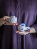Набор для специй Bloomingville Fugu, 2 шт., керамика, синяя — фото 1