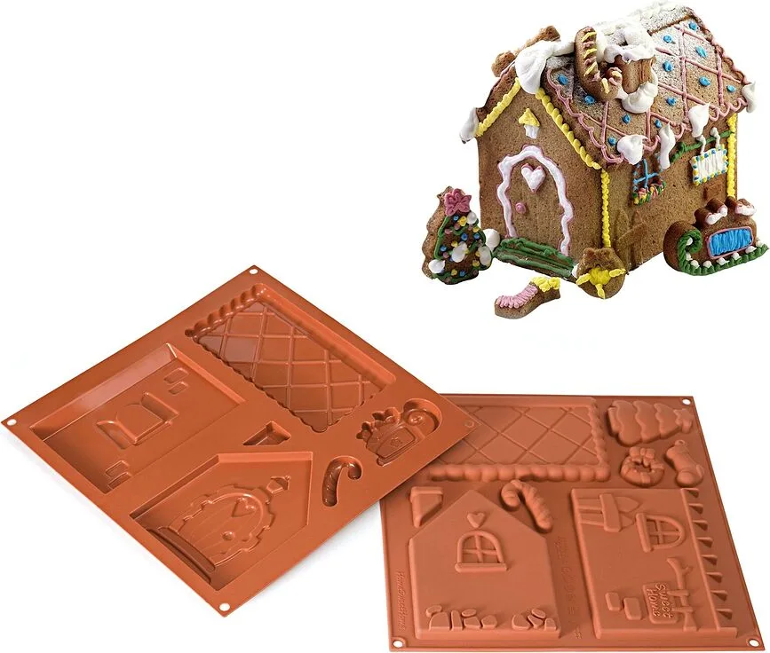 Форма для запекания Silikomart Hsh 01 Home Sweet Home chatka z piernika, овальная, силикон, 18 11,5 см