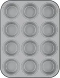 Форма для запекания Ballarini Forma do 12 muffinow Patisserie 27 x, овальная, нержавеющая сталь, 35 27 см — фото 1