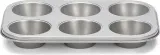 Форма для запекания Patisse Forma do 6 muffinow Silver-Top, круглая, нержавеющая сталь, 27 см — фото 1