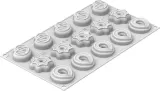 Форма для запекания Silikomart Danish Cookies, круглая, силикон, 4,7 см — фото 3