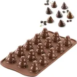 Форма для запекания Silikomart Forma do ciastek Choco Trees, круглая, силикон, 2,8 см — фото 2