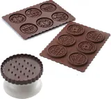 Форма для запекания Silikomart Forma do ciastek DUBEL Ckc05 Cookie Dolce Vita Slim, круглая, силикон — фото 4