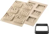 Форма для запекания Silikomart Forma do ciastek Kit Tarte Sand, квадратная, силикон, 6,7 см — фото 2