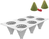 Форма для запекания Silikomart Forma do ciastek Sapin Magique, круглая, силикон, 6,7 см — фото 1