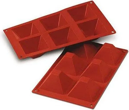 Форма для запекания Silikomart Forma do ciastek Sf007 Pyramids, квадратная, силикон, 7,1 см