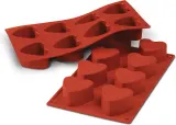 Форма для запекания Silikomart Forma do ciastek Sf040 Cuore, круглая, силикон — фото 1