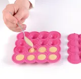 Форма для запекания Silikomart Forma do lizakow Wonder Pops z patyczkami, круглая, силикон, 3 см — фото 7