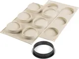 Форма для запекания Silikomart Kit Tarte Glam, овальная, силикон, 18 33 см — фото 3
