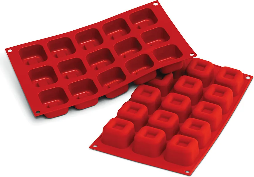 Форма для запекания Silikomart Sf081 Medium Square Savarin, круглая, силикон