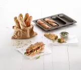 Форма для запекания Lekue Forma do pieczenia minibagietek perforowana, круглая, силикон, 20 см — фото 1
