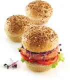 Форма для запекания Silikomart Forma do bulek hamburgerowych Burger Bread, овальная, силикон, 20 34 см — фото 2