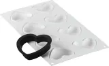 Форма для запекания Silikomart Forma do tarty Petit Amour, овальная, силикон, 6,6 5,5 см — фото 2