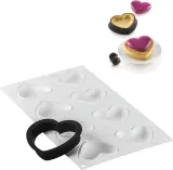 Форма для запекания Silikomart Forma do tarty Petit Amour, овальная, силикон, 6,6 5,5 см — фото 5