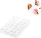 Форма для запекания Silikomart Forma do czekoladek Goccia z tritanu, овальная, пищевой пластик, 2,9 4,1 см — фото 1