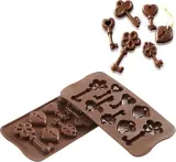 Форма для запекания Silikomart Forma do czekoladek Scg33 Choco Keys, круглая, силикон — фото 1