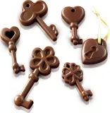 Форма для запекания Silikomart Forma do czekoladek Scg33 Choco Keys, круглая, силикон — фото 2
