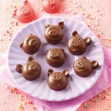 Форма для запекания Silikomart Forma do czekoladek Scg35 Choco Pigs, круглая, силикон — фото 4