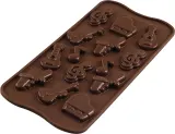 Форма для запекания Silikomart Forma do czekoladek Scg43 Choco Melody, круглая, силикон — фото 1