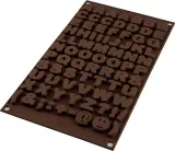 Форма для запекания Silikomart Forma do czekoladek Sf169 Choco ABC, круглая, силикон — фото 2