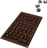 Форма для запекания Silikomart Forma do czekoladek Sf169 Choco ABC, круглая, силикон — фото 3
